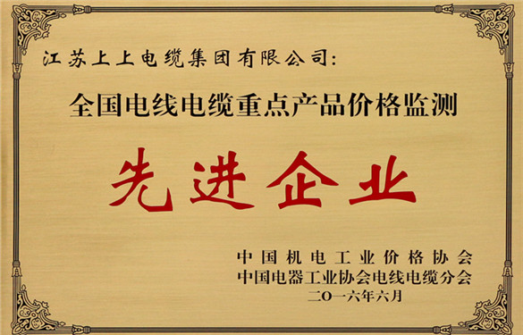 leyu电缆获评“全国电线电缆重点产品价格监测事情先进企业”